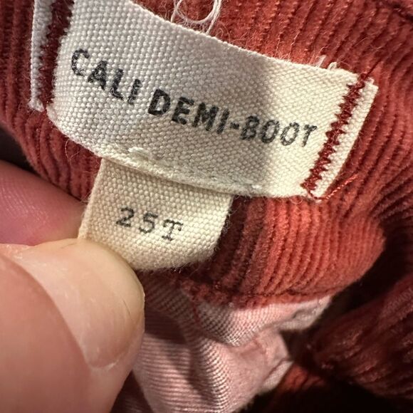 Madewell Cali Demi boot corduroy pants red - Picture 6 of 6